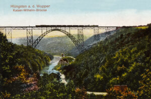 Postkarte Müngstener Brücke 1914, Slg. Michael Tettinger