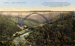 Postkarte Müngstener Brücke mit Schloss Küppelstein, Slg. Michael Tettinger