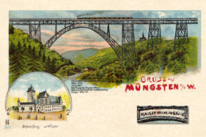 Lithografie Müngstener Brücke, Slg. Michael Tettinger